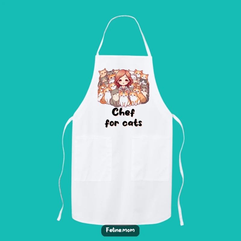Funny Cat Mob Apron - Cook or Craft in Feline Adoration!