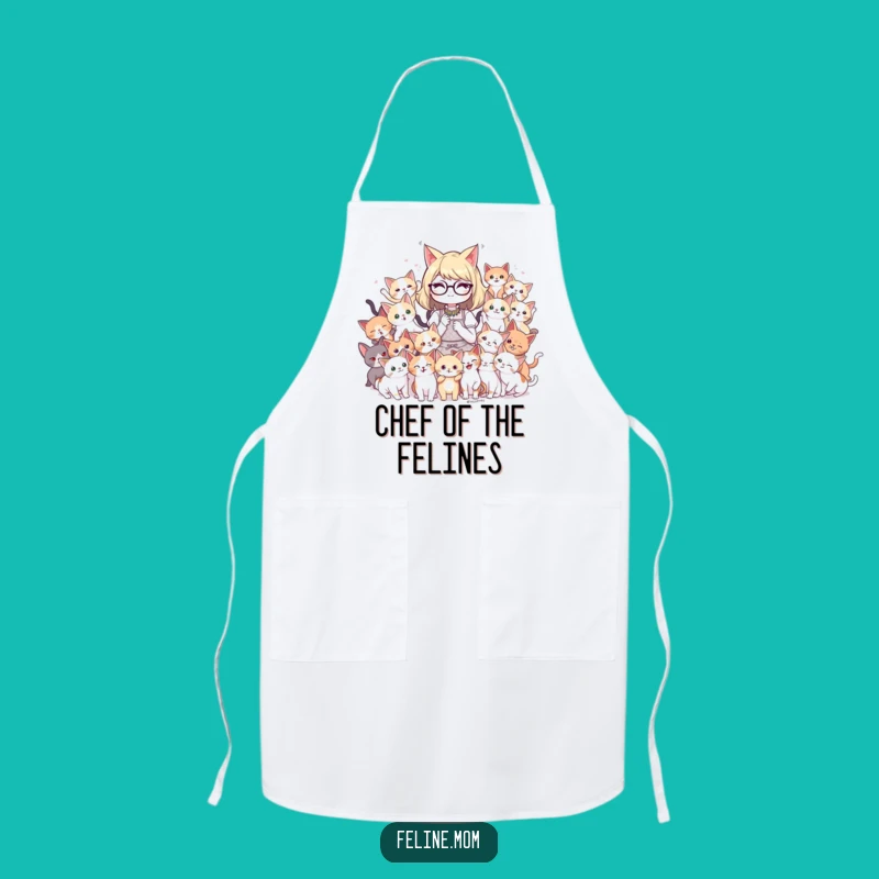 Cook with Cuteness: Funny Cat Lady Kitten Apron for Kitchen Fun