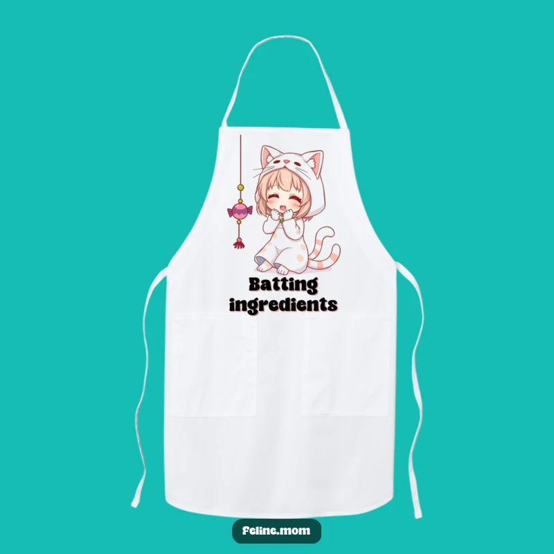 Funny Cat Costume Apron - Cook or Craft with Feline Flair!