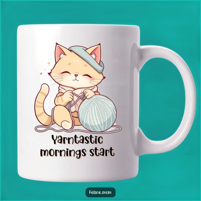 Funny Cat Lady Knitting Mug: A Cozy and Hilarious Gift for Crafters