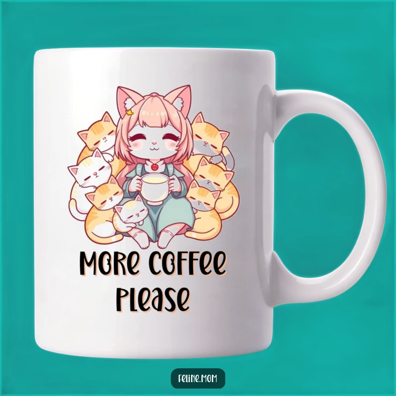 Funny Sleeping Cats Mug - Peaceful Cat Lady Gift