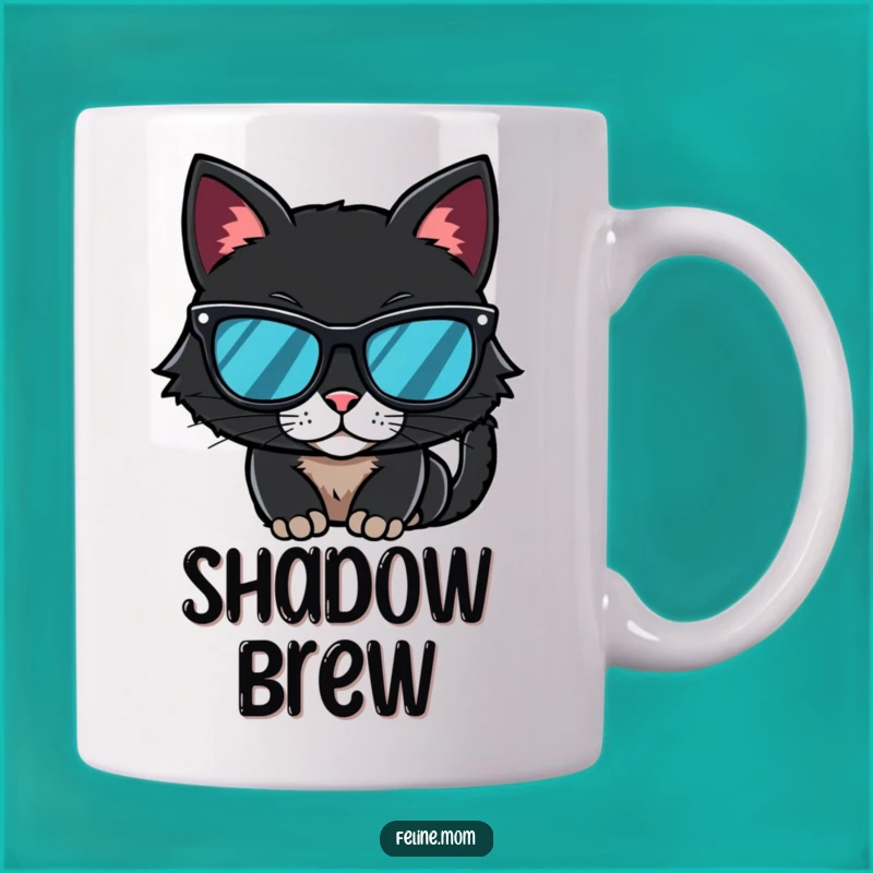 Funny Mysterious Black Cat Sunglasses Mug - Cool and Hilarious Gift for Cat Lovers