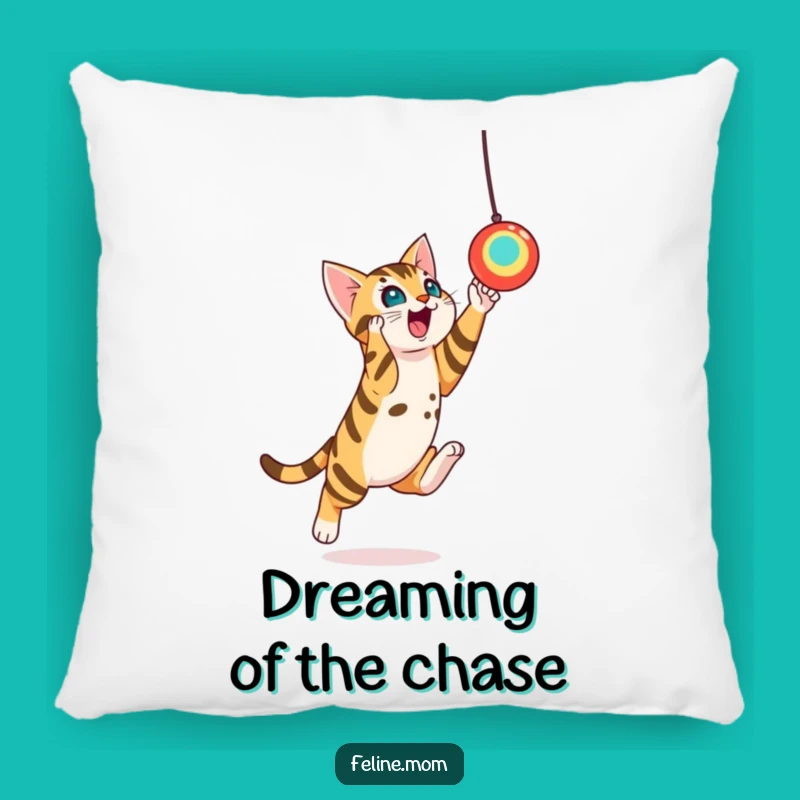 Funny Bengal Cat Toy Leap Pillow - Cozy Cat Comfort