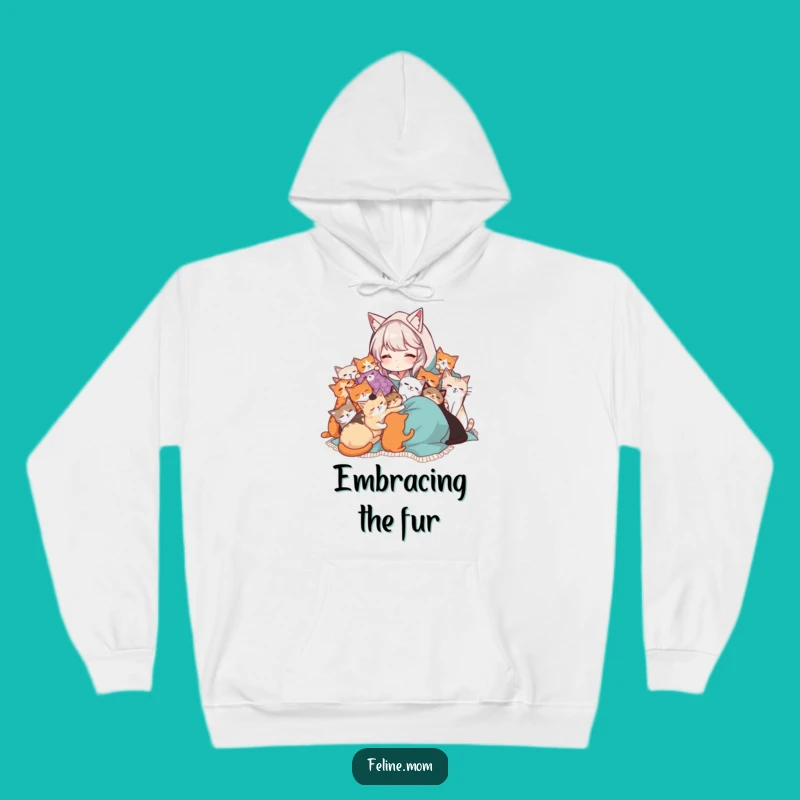 Cozy Funny Cat Lady Hoodie: Warm Blanket Cuddles, Purrfect Gift for Cat Lovers