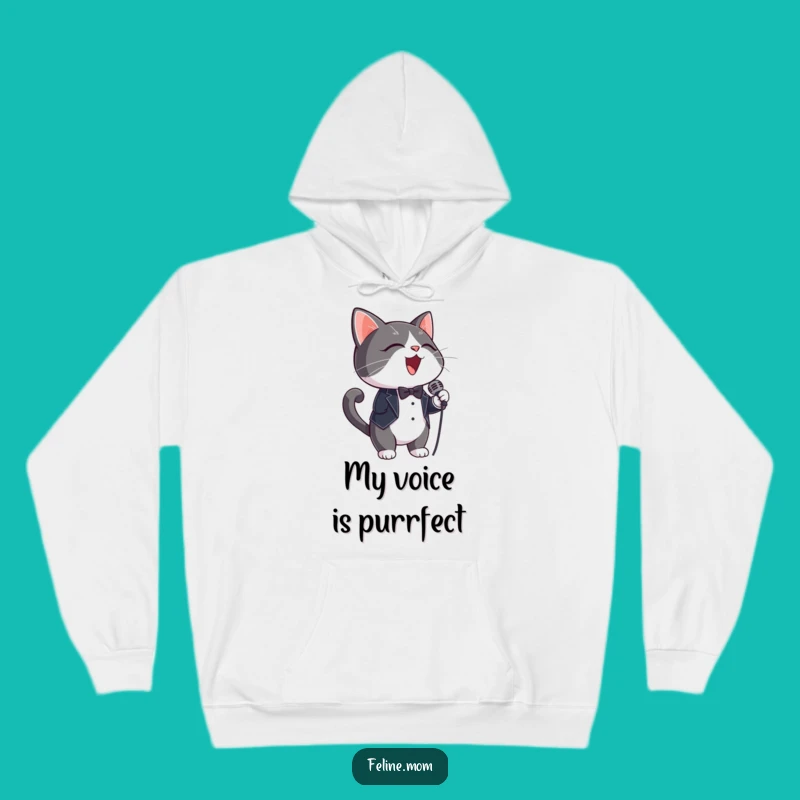 Funny Tuxedo Cat Hoodie: Cozy Up with a Rockstar Vibe