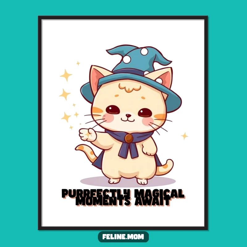 Free Printable Wizard Cat Wall Art: Magical Dust Fun, Downloadable & Humorous Decor