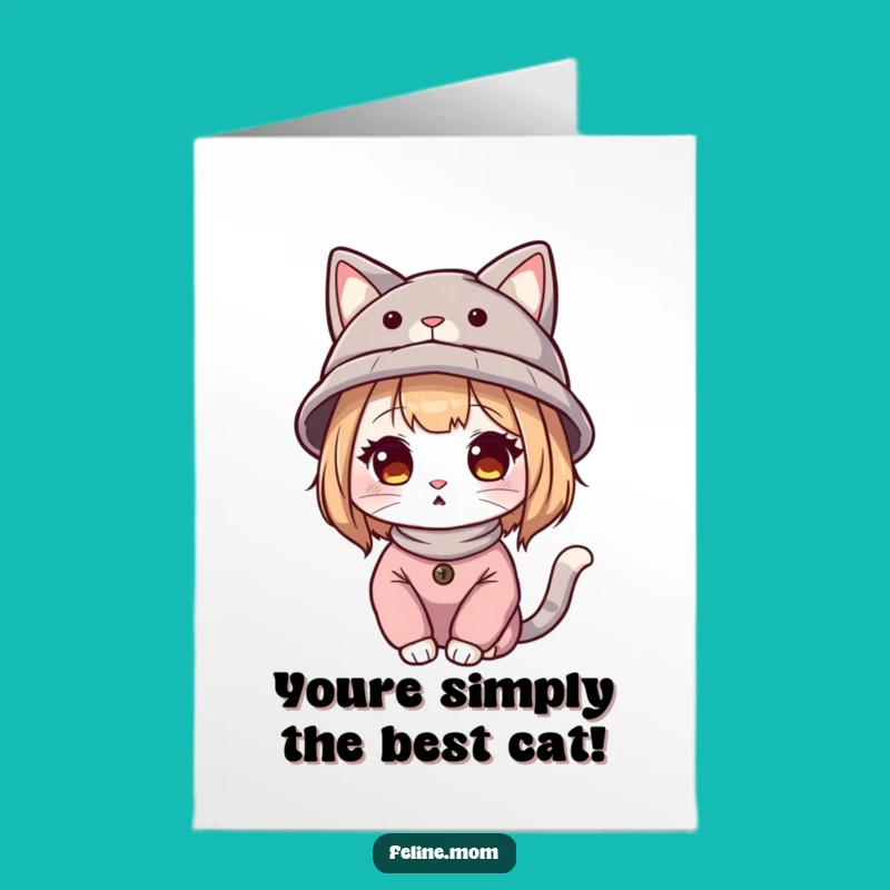 Free Printable Congrats Card: Funny Cat Lady, Celebrating Big Wins, Downloadable Gift