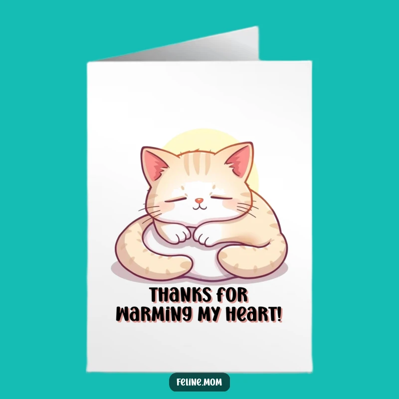 Free Printable Cat Thank You Card: Funny Peaceful Downloadable Gift