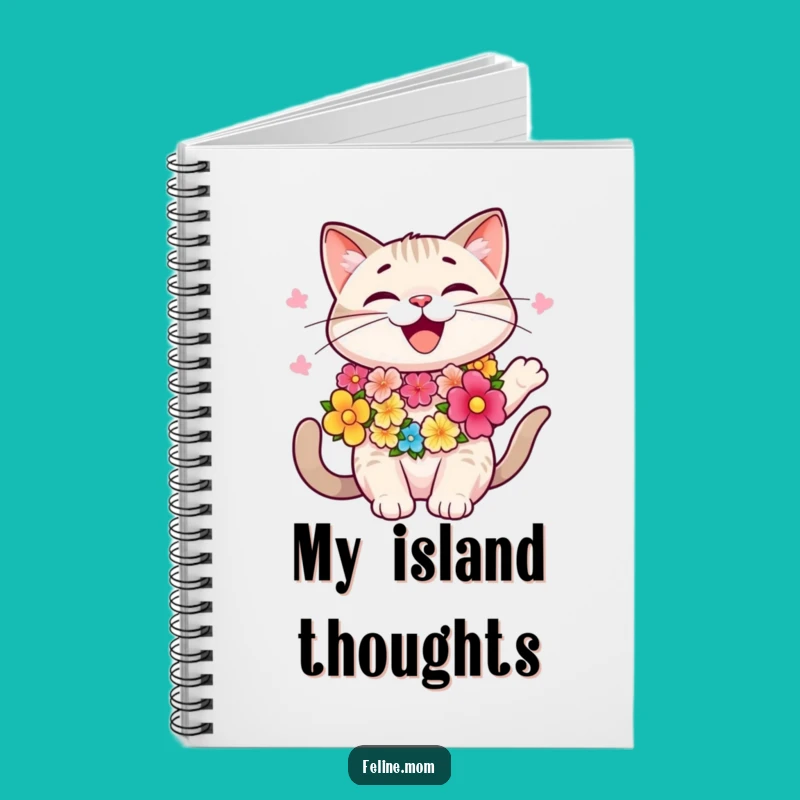 Funny Aloha Cat Notebook: Tropical Ideas Journal, Fun Funny Gift for Note-Takers