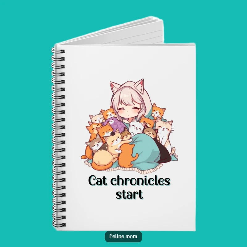 Funny Cat Lady Notebook: Cozy Cat Cuddles, Purrfect Journal for Feline Fans