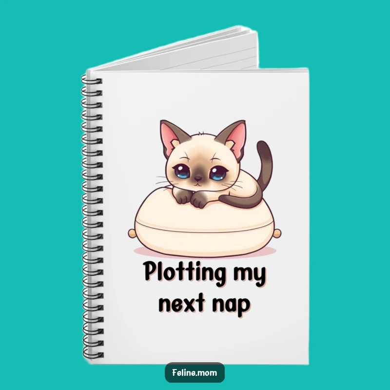 Funny Siamese Cat Notebook: Elegant Feline Thoughts, Hilarious Journal, Perfect Funny Gift