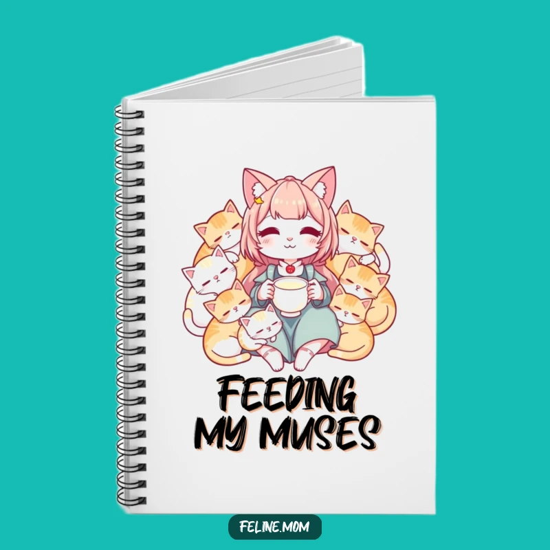 Funny Sleeping Cats Notebook - Peaceful Cat Lady Journal Gift