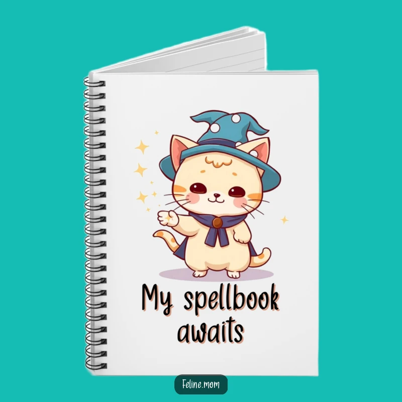 Funny Wizard Cat Notebook: Spellbinding Ideas Journal, Creative Funny Gift for Writers