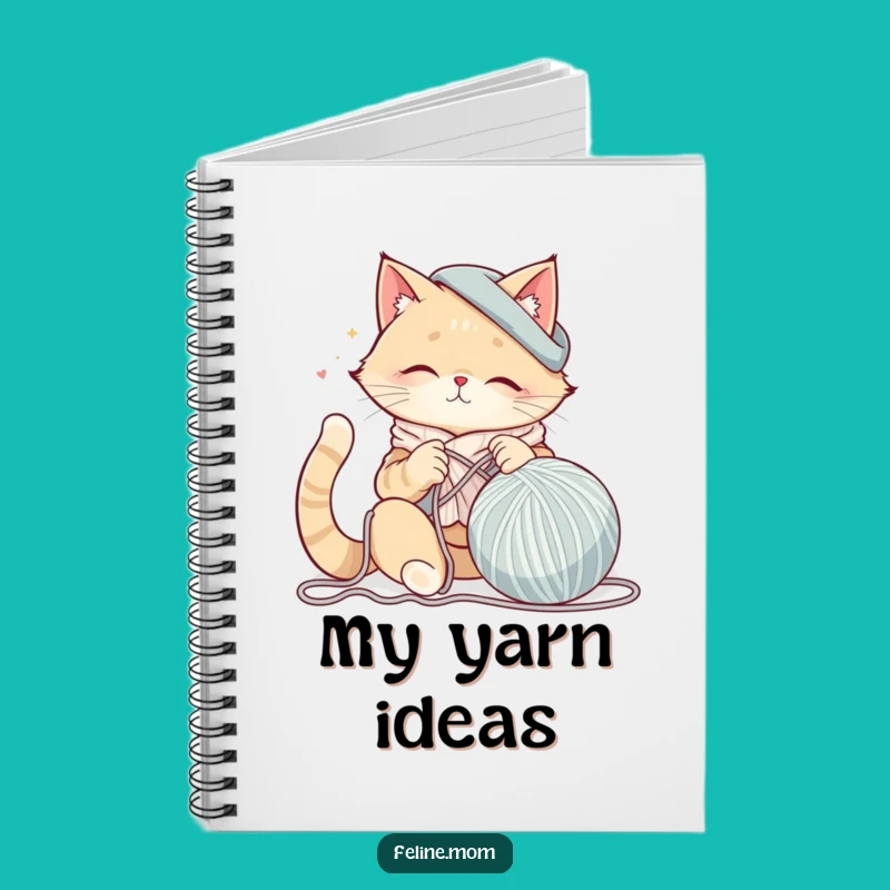 Yarn Notes: Funny Cat Lady Knitting Notebook for Your Projects