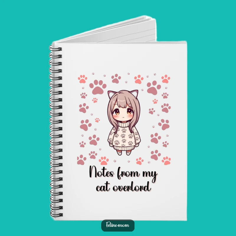 Funny Cat Paw Sweater Notebook - Jot Down Ideas with Humor, Gift