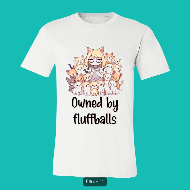 Funny Cat Lady Kitten Chaos T-Shirt: Wear Your Love for Felines