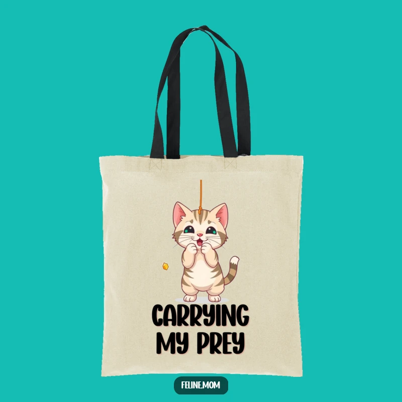 Funny Tabby Cat Tote Bag: Carry Your Playful Essentials