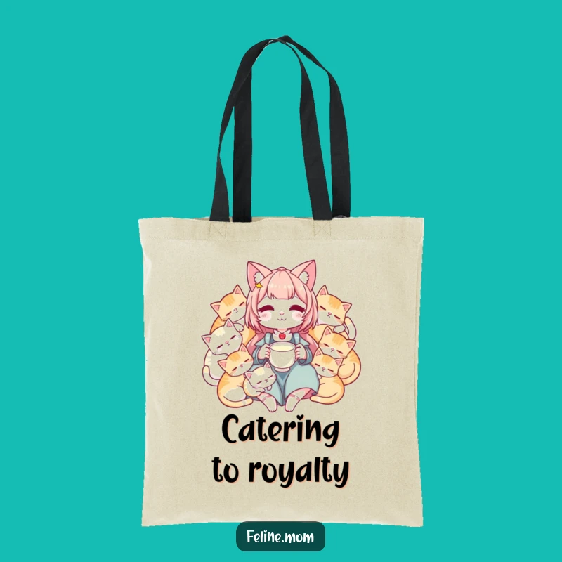 Funny Sleeping Cats Tote Bag - Peaceful Cat Lady Shopping Bag